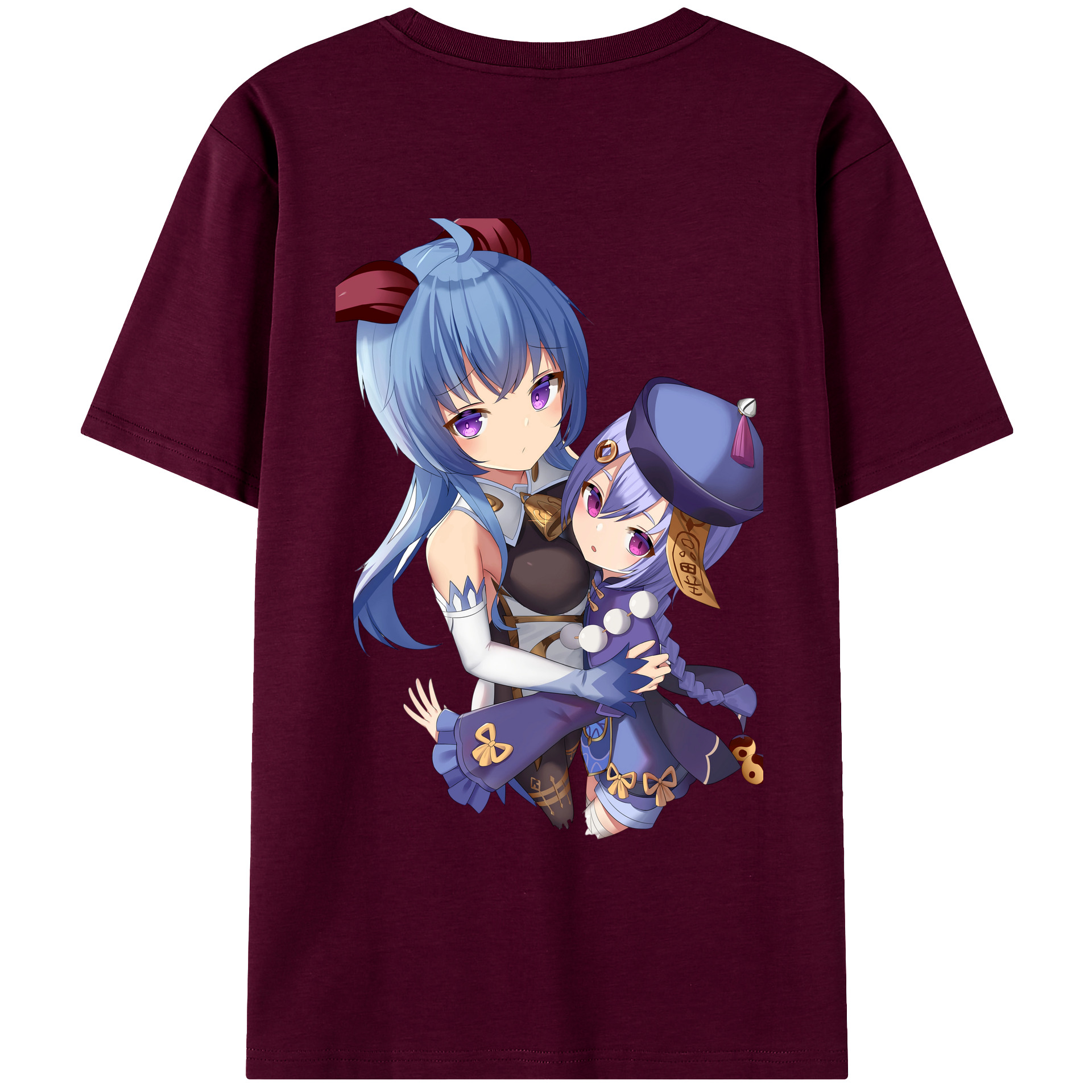げんし神 甘雨 かんう genshin Ganyu レディース半袖Tシャツ(バックプリント)